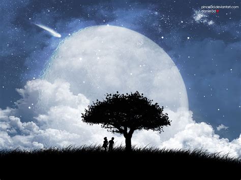 Moon Love Wallpapers Wallpaper Cave