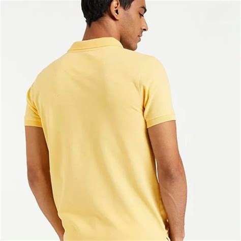 Sublimation Plain 130GSM Yellow Polyester Polo T Shirt At Rs 85 Piece