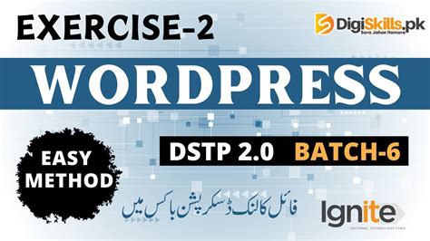 Digiskills Wordpress Exercise Batch Dstp Batch Wordpress