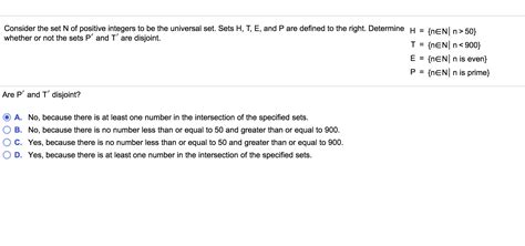 Solved Consider The Set N Of Positive Integers To Be The