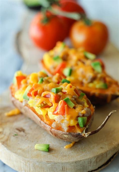 Breakfast Stuffed Sweet Potatoes Damn Delicious