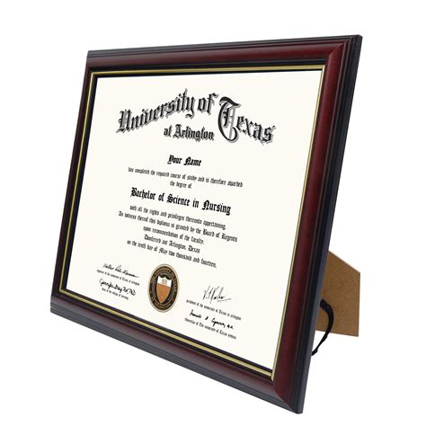 Graduationmall X Certificate Diploma Frame Solid Wood Uv