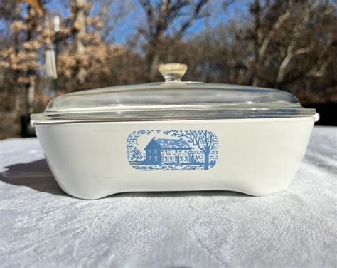 Rare Vintage Corning Ware Amana Radarange Browning Skillet With Lid Etsy