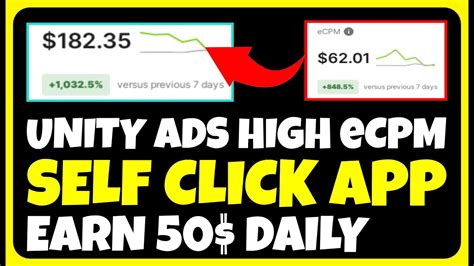 Unity Ads High Ecpm Self Click App Unity Ads Self Click Trick