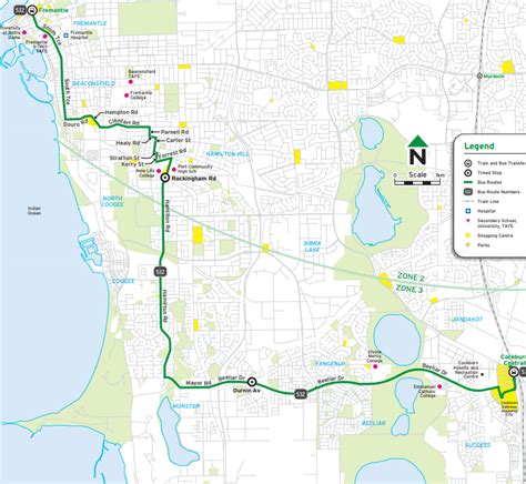 Transperth Bus Route From Carousel Shop Ctr Clockwise Circular