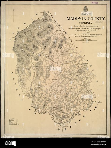 Map of Madison County, Virginia : prepared under the direction of P.S ...