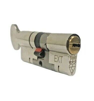 Yale Platinum 3 Star Euro Cylinder Lock 45 50 Thumbturn Nickel 3 Keys