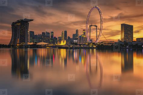 Singapore Skyline stock photo (49477) - YouWorkForThem