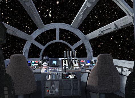 Millennium Falcon Cockpit Looking Forward By Dazin by 3DCULTURE on ...