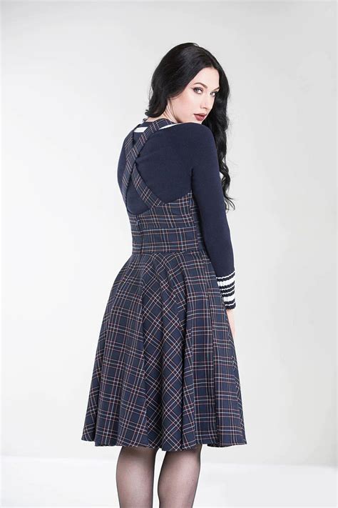 Robe Hell Bunny Pin Up R Tro S Rockabilly Peebles Tartan V Tements