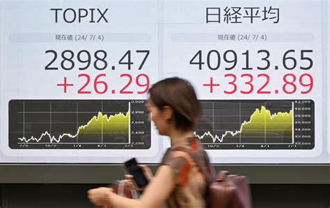 Topixが史上最高値 平均株価も、4万913円47news（よんななニュース）