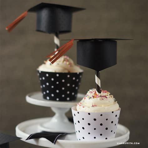 Graduation Cupcake Toppers And Wrappers Lia Griffith