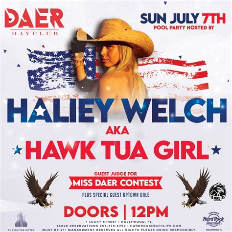 Hawk Tuah Girl Haliey Welch Hosts Miss Daer 2024 Bikini Contest