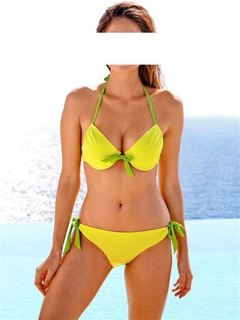 Softcup Bikini Gelb Gr N Dessous Bademoden Outlet Mode Shop