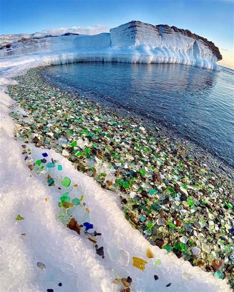 Broken Glass From A Former Rubbish Dump Has Become A Stunning Pebble