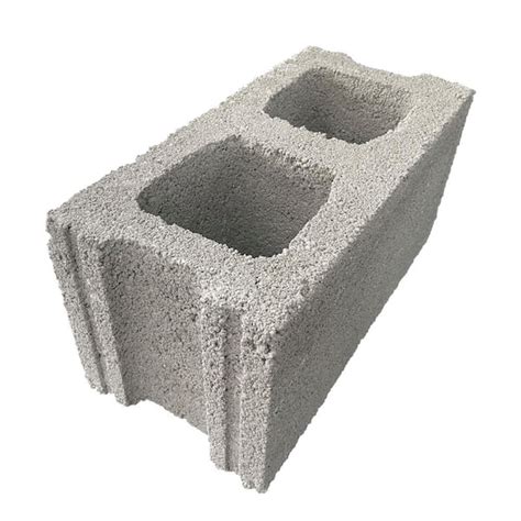 8 In X 8 In X 16 In 2 Cores Stretcher Concrete Block Bc084 The Home Depot