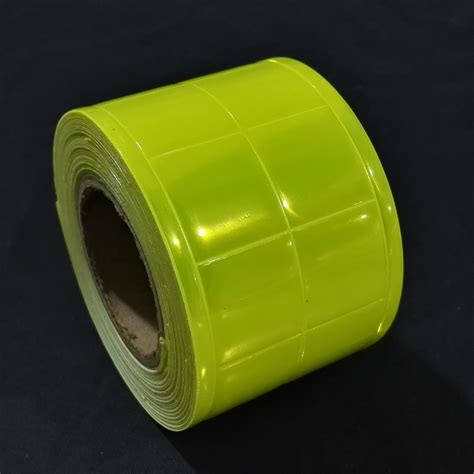 Fluorescent Yellow Reflective Tape Pvc Belt Stripe Warning Tape Sew On