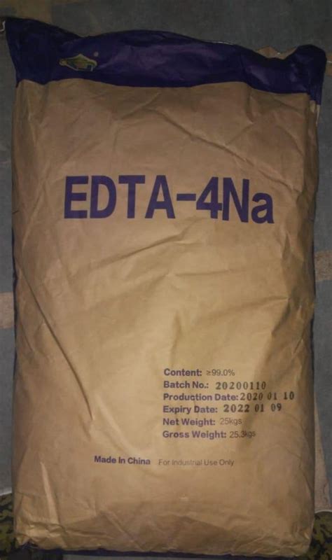 Edta Tetra Sodium Edta 4 Na Grade Industrial At ₹ 100kg In New