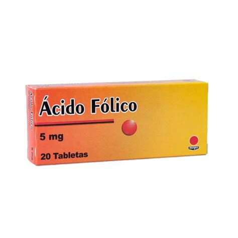 ÁCIDO FÓLICO 5 mg TABLETAS Siegfried Venezuela