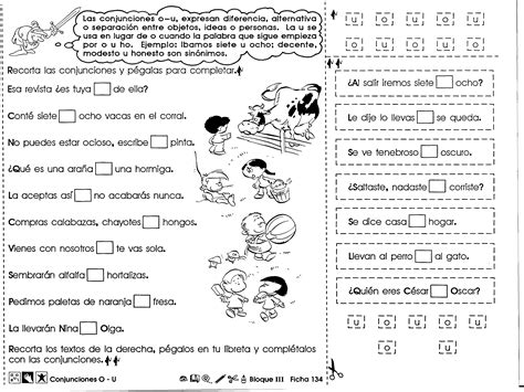 Conjunciones Ejercicios