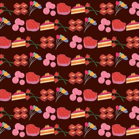 Premium Vector Sweets Seamless Pattern