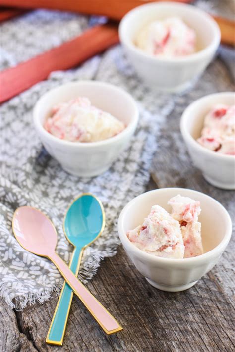 Rhubarb Swirl Honey Ice Cream Eat Live Run