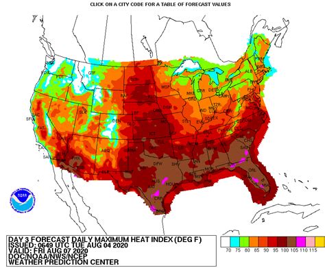 Us Heat Index Map