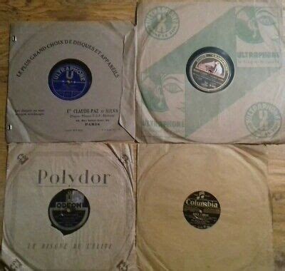 Lot De Anciens Disques Vinyles Tours Carmen Marche Wagner