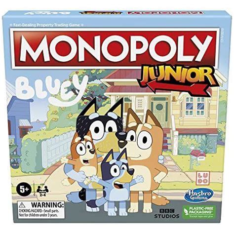 Jogo De Tabuleiro Hasbro Gaming Monopoly Junior Bluey Edition Para