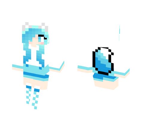 Minecraft Ice Wolf Girl Skin