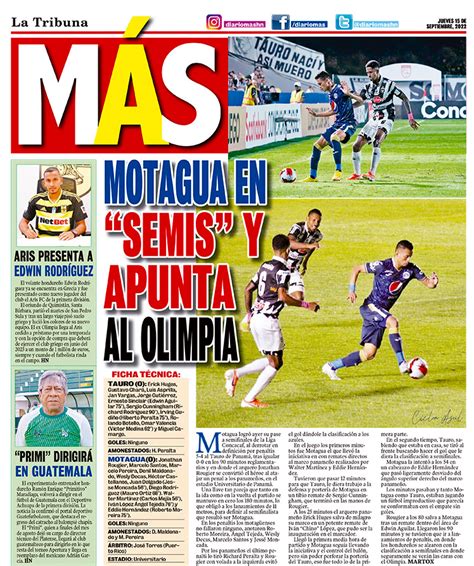 MOTAGUA EN SEMIS Y APUNTA AL OLIMPIA Diario La Tribuna