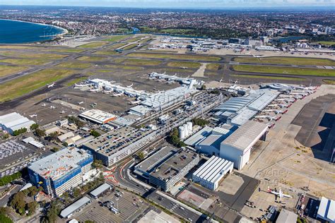 Aerial Stock Image Qantas Domestic Terminal