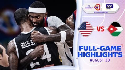 Usa Vs Jordan Group C Highlights 2023 Fiba Basketball World Cup