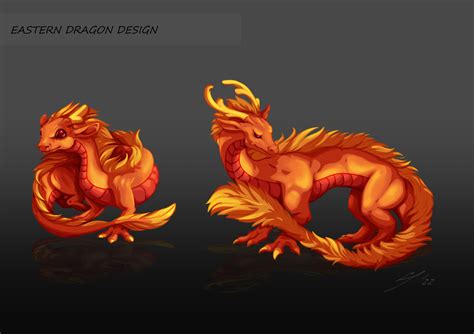 Artstation Eastern Dragon Character Design