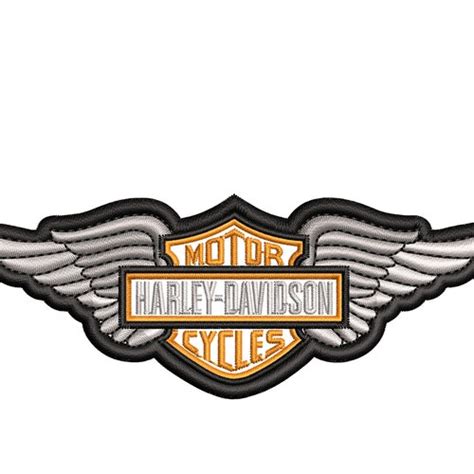 Harley Davidson Embroidery Design For Machines Used For Etsy