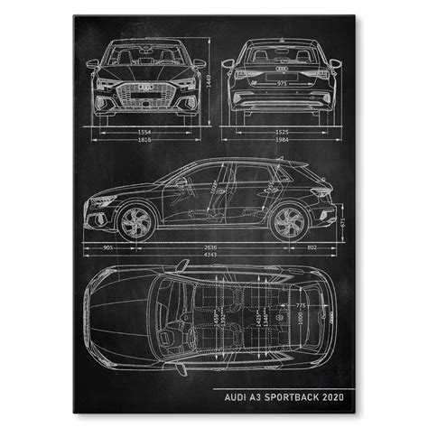 Blacha Tablica Plakat Metalowy Audi A3 Sportback Slate Prezent M Cena