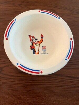 Vintage Kellogg S Tony The Tiger Official Olympic Sponsor Cereal Bowl