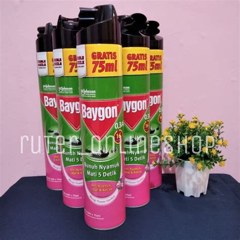 Jual Baygon Spray Aerosol Flower Garden Ml Ml Murah Shopee