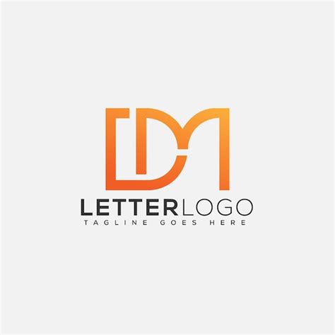 Premium Vector | DM Logo Design Template Vector Graphic Branding Element