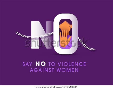 Say No Violence Against Women Concept Stock Vector (Royalty Free) 1919513936 | Shutterstock