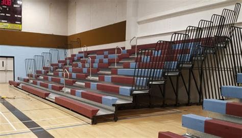 Customized Retractable Bleachers for JMA Armstrong High School