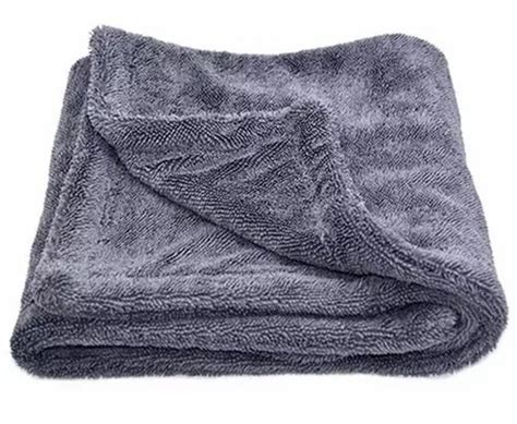 Microfiber Grey Gsm Twisted Loop Drying Towel Size Cm X Cm At