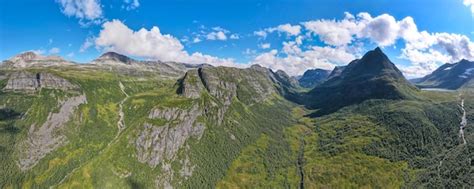 Premium Photo Mountain Peak Of Innerdalstarnet And Innerdalen Valley