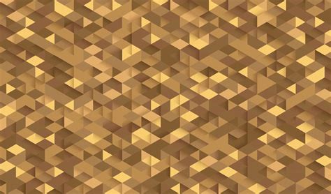 Abstract Seamless Golden Triangle 3D Pattern Background Modern