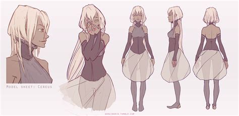 Artstation Cereus Character Sheet Dora Ingrid Perkovic Character