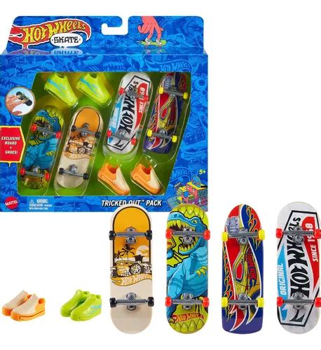 Skate De Dedo Hot Wheels Pack Skates Tênis Mattel Hgt Frete grátis