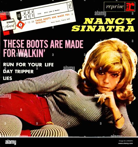 Vintage Vinyl Record Cover Sinatra Nancy These Boots Are Made For