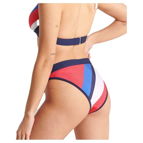 Superdry Brazilian Brief Bikini Bottom Red Dressinn