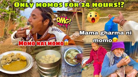 Only Momos For 24 Hours In My Homeonlimited Momos YouTube