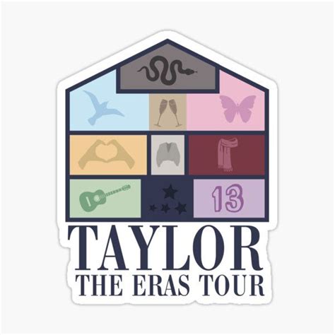 Sticker Taylor Swift Eras Tour Redbubble Taylor Swift Posters